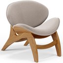 Ver imagem 1 de Poltrona Decorativa Orgânica Sala Living Kadosh L02 Bouclê Creme - Lyam Decor