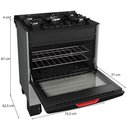 Ver mais imagens de Fogão Mueller 5 Bocas Titânio com Mesa de Vidro e Tripla Chama Mfv5bf Bivolt