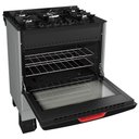 Ver imagem 3 de Fogão Mueller 5 Bocas Titânio com Mesa de Vidro e Tripla Chama Mfv5bf Bivolt