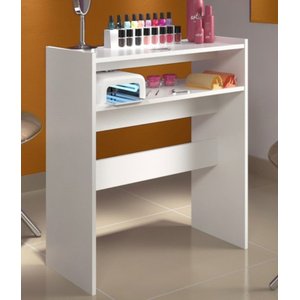 Suporte Home Office Branco Multiuso Sem Rodas AJL Armário Multiuso