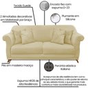 Ver mais imagens de Sofa 3 Lugares Retro Polo 200cm com Almofada Suede 1100 Ezz 1100