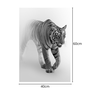 Quadro decorativo Escritório Tigre Fundo Branco 40x60 - 2