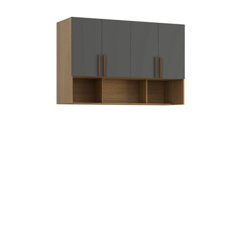 Módulo Aéreo para Quarto 4 Portas 170cm 100% MDF Trend Altezza