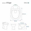 Ver imagem 2 de Tampa de Vaso Sanitario com Amortecedor Village Creme para Bacia Deca