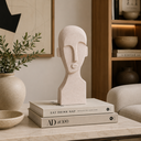 Ver imagem 2 de Decoração Escultura Face em Poliresina Branco Mart 21329