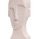 Ver imagem 1 de Decoração Escultura Face em Poliresina Branco Mart 21329
