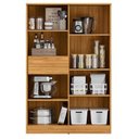 Ver imagem 5 de Armário Multiuso Neo 2 Portas 2 Prateleiras MDP 90,2cm Off White Demóbile