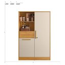 Ver imagem 2 de Armário Multiuso Neo 2 Portas 2 Prateleiras MDP 90,2cm Off White Demóbile