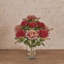 Ver imagem 2 de Buque Rosa Diana X9 Marsala Outono Rosa Antigo 40cm