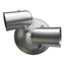 Ver imagem 1 de Spot Direcionável Duplo Em Alumínio Para Lâmpadas E27 Alumínio Escovado