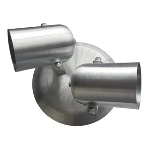 Spot Direcionável Duplo Em Alumínio Para Lâmpadas E27 Alumínio Escovado