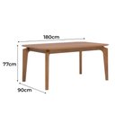 Ver imagem 2 de Mesa para Sala de Jantar Ficus 180cm Tampo em Mdf Madeira/cinamomo