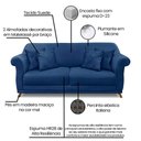 Ver mais imagens de Sofá Amsterdam 3 Lugares 2,20 Suede - Lucadi Home