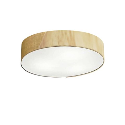 Plafon Luminária de teto decorativa para casa, MD-3076 nórdicas em tecido e madeira 3 lâmpadas - Pal
