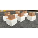 Ver imagem 4 de Kit C/6 Pes de Madeira Branco P/ Comoda