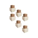 Ver imagem 3 de Kit C/6 Pes de Madeira Branco P/ Comoda