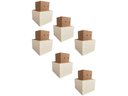 Ver imagem 3 de Kit C/6 Pes de Madeira Branco P/ Comoda