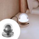 Ver imagem 1 de Abajur Luminária de Mesa Dama Interruptor e Globo e Lâmpada Branco Frio Decoração Casa Sala Quarto