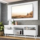 Ver mais imagens de Rack Com Painel Tv 65" Retrô Flórida Multimóveis V3133 Branco Branco