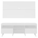 Ver imagem 3 de Rack Com Painel Tv 65" Retrô Flórida Multimóveis V3133 Branco Branco