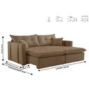 Ver imagem 3 de Sofa Cama e Reclinavel Lisboa 2,00m 03 Lugares Mola Ensacada Txr