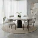 Ver imagem 1 de Cadeira Sala de Jantar Margara Kit 6 em Aço Preto Bouclê D03 - D'Rossi