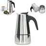 Cafeteira Italiana em Inox 100ml Perfeita para 2 Xícaras - 3