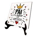 Ver imagem 1 de Azulejo Decorativo - Meu Pai É o Melhor - 14,5 X 18,5 X 9cm