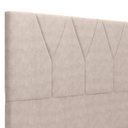 Ver imagem 5 de Cabeceira Cama Box Solteiro 100cm Aura Suede W01 Bege - Mpozenato