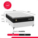 Ver imagem 4 de Cama Box Casal + Colchão Comfort Class Pillow Top 138x188 Preto/suede Branco
