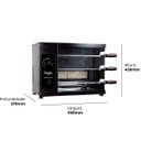 Ver imagem 5 de Churrasqueira a Gás 3 Espetos Rotativos Acendimento Automático Blaze Premium - Hope Gourmet 5024 Glp