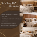 Ver imagem 3 de Cabeceira Bariloche Flex Regulável Casal Queen 2 Mesas Suspensas Painel Ripado:cinamomo