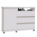 Ver imagem 4 de Cômoda Branca com Sapateira - Sky