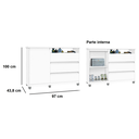 Ver imagem 2 de Cômoda Branca com Sapateira - Sky