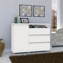 Ver imagem 1 de Cômoda Branca com Sapateira - Sky