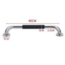 Ver imagem 2 de Barra Alca Apoio 40cm Kit 3 Uni Suporte Inox Antiderrapante Box Banheiro Idoso Gestante Pcd Evita Ac