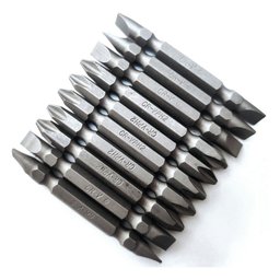 Kit 10 Bits Ponteira Parafusadeira Ponta Dupla Magnético - 1