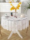 Ver imagem 1 de Toalha de Mesa 1,40m - Redonda de Renda - 140 Cm - Panami