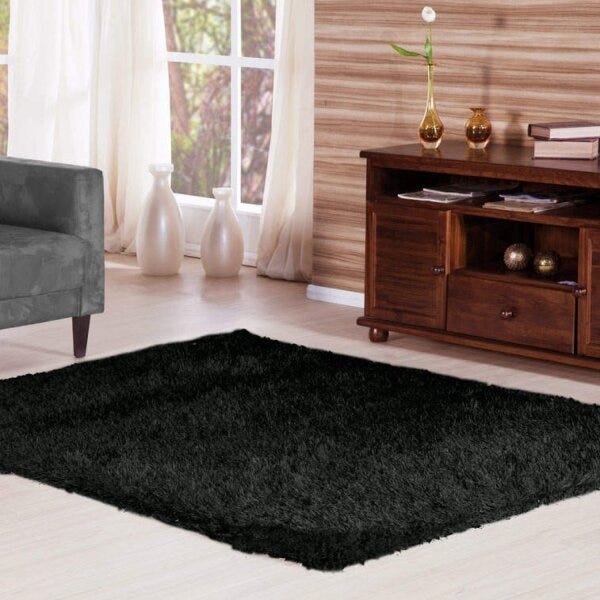 Tapete Retangular Pelo 90Mm Liso 100cmx50cm Tokio Asiatex - 1