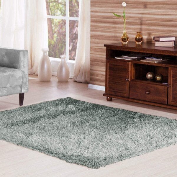 Tapete Retangular Pelo 90Mm Liso 140cmx100cm Tokio Asiatex - 1
