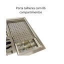 Ver imagem 4 de Calha Úmida Inox Escovado Gourmet 50x40 C/ Acessórios.