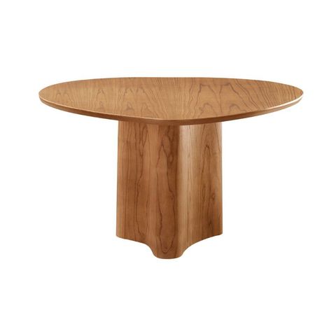 Mesa Selene 135cm Tampo Orgânico Laminado Moderna Mobília