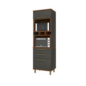 Torre Quente Munique - Mdp 1 Porta 3 Gavetas Espaço Forno e Micro-ondas - Indekes