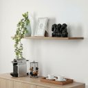 Ver imagem 2 de Prateleira Suporte Invisível 1mt Madeira Mdf Amadeirado Flutuante 100x15