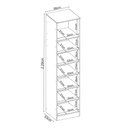 Ver imagem 3 de Guarda Roupa Modulado Módulo 7113 01 Porta Irlanda Amendola Branco Demóbile