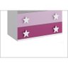 Cômoda Infantil 04 gavetas com Puxadores de Estrela Star - Multimóveis - Púrpura Acetinado - 3