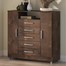 Comoda Isabele 5 Gav 2 Portas Chocolate - 1