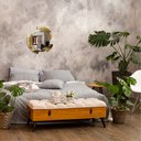 Ver imagem 3 de Espelho decorativo de parede redondo com moldura Premium Meteora Dourado