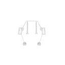 Ver imagem 1 de Parafuso Plástico Par Assento Sanitário Thema, Multi, Plus Slim - Metasul