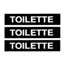 Ver imagem 1 de Combo 6 Placas De Sinalização Toilette 30x7 Acesso - A-429 F9e